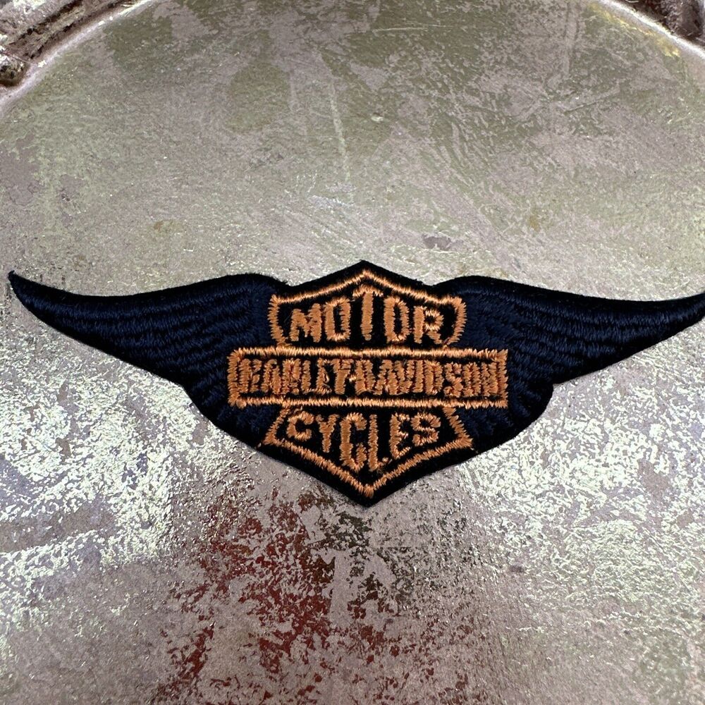 Harley Davidson Patch Shield & Eagle Wings Emblem… - image 3